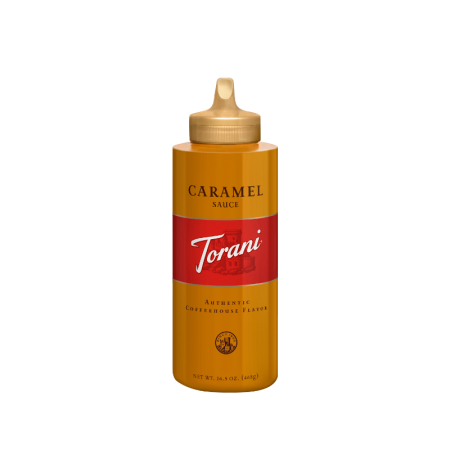 TORANI CARAMEL SAUCE SQUEEZE  16.5 OZ