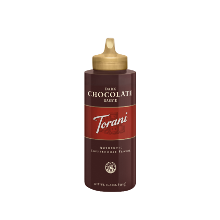 TORANI DARK CHOCOLATE SQUEEZE SAUCE 16.5 OZ