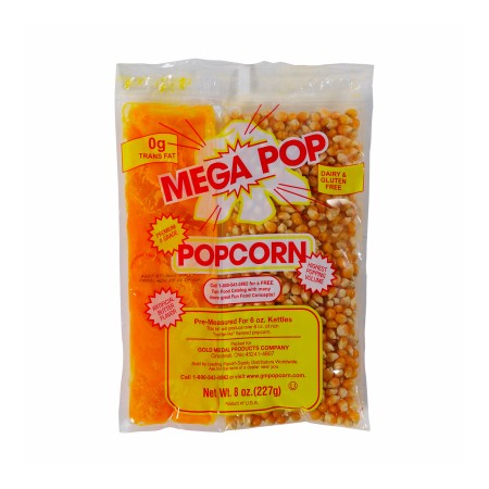 KIT PARA POPCORN - MEGA POP 8 oz