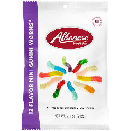12 Flavor Mini Gummi Worms
