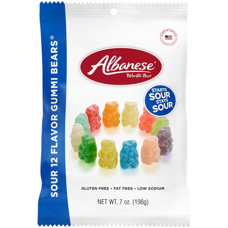 Sour 12 Flavor Gummi Bears