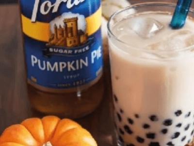 Sugar Free Pumpkin Pie Boba Milk Tea