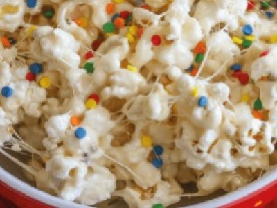 Birthday Cake PopCorn in the Popper