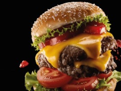 Hamburguesa Clásica con Pickles y Cheddar